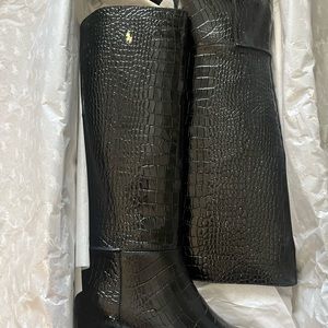 NEW! Ralph Lauren Calfskin Boots Made in Italy